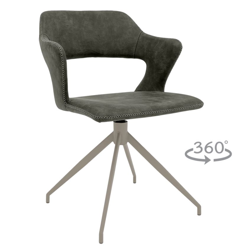 Трапезен стол RAPLA 1 - тъмносив 09