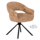 Трапезен стол SACABA - кафяв
