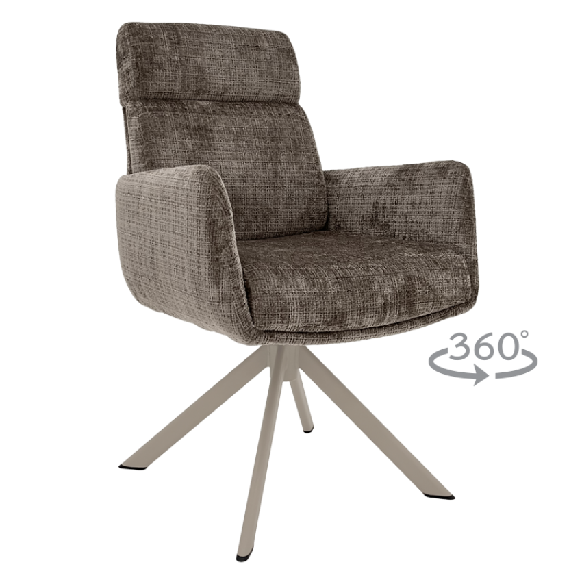 Трапезен стол TORVA - бежов 24