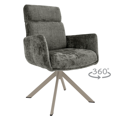 Трапезен стол TORVA - графит 93