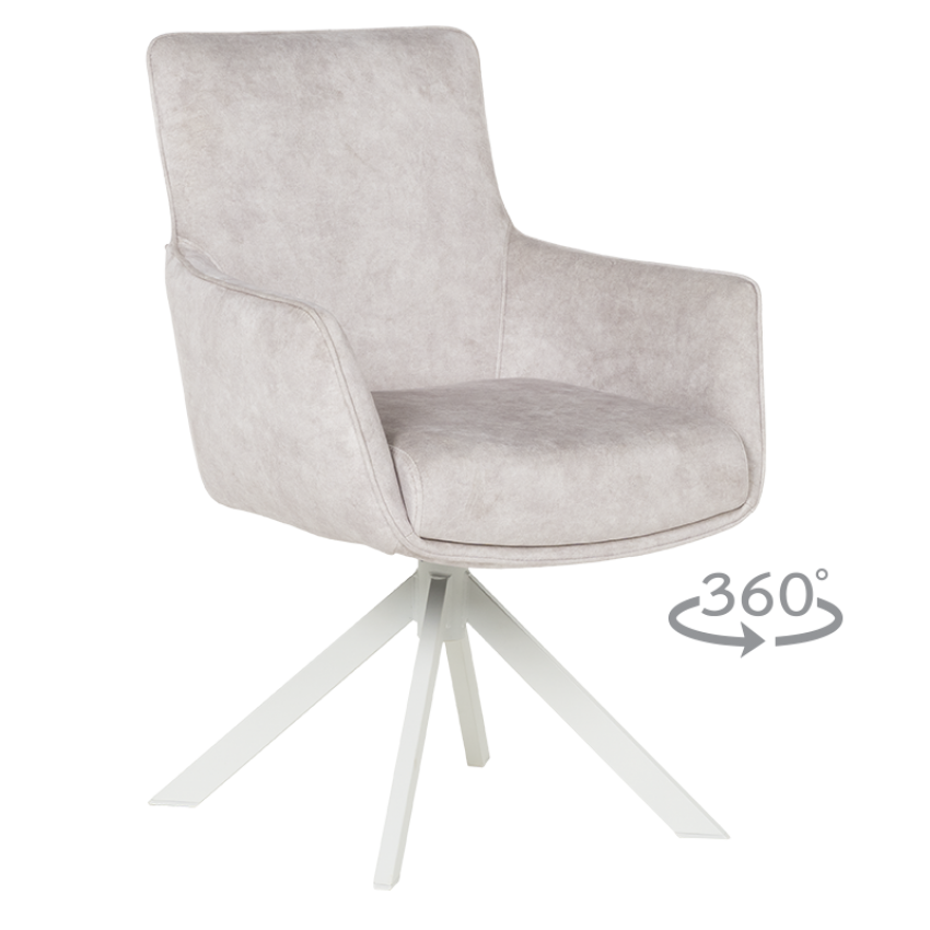 Трапезен стол VALGA 6 - крем