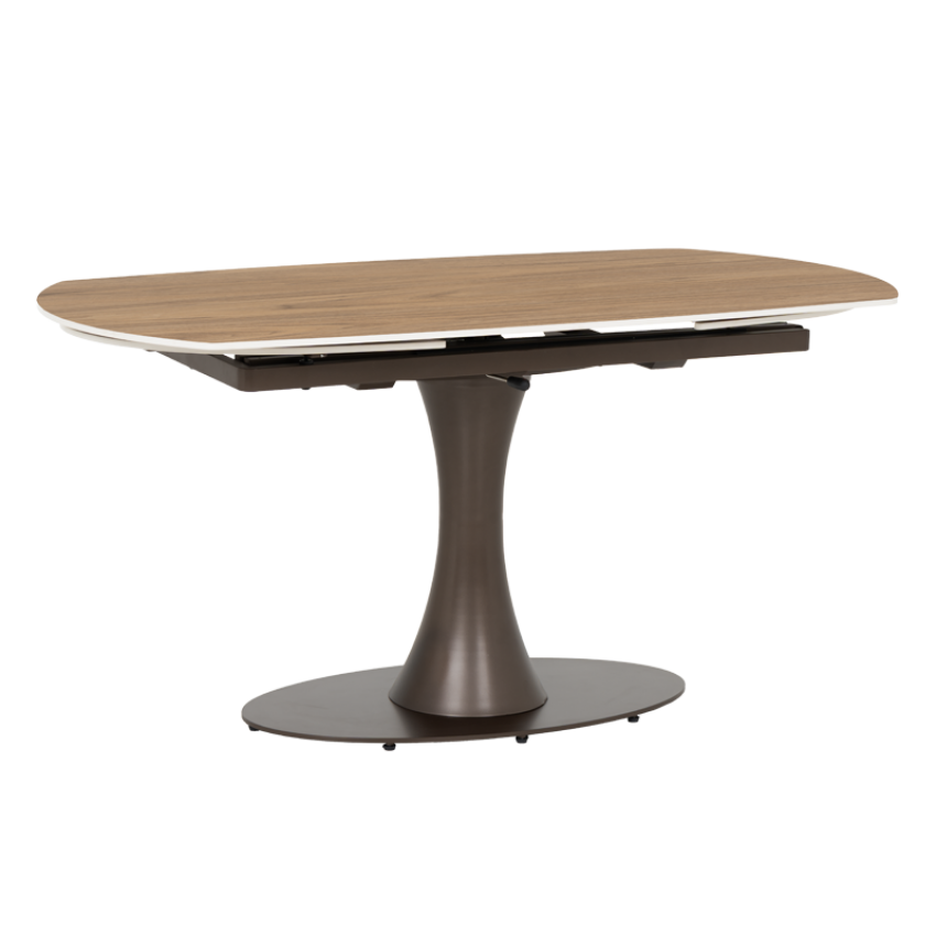 Разтегателна трапезна маса CARLOS - тъмен орех