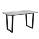 Трапезна маса LOUISA - бял-сив