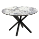Трапезна маса MARIA - бял-сив
