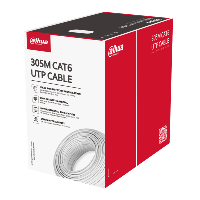UTP кабел Dahua PFM920I-6UN-C  CAT6 PFM920I-6UN-C 305м - бял