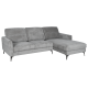 Ъглов диван INGA - сив V11