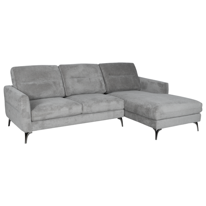 Ъглов диван INGA - сив V11