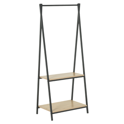 Закачалка за дрехи VARNAMO - бук / черно