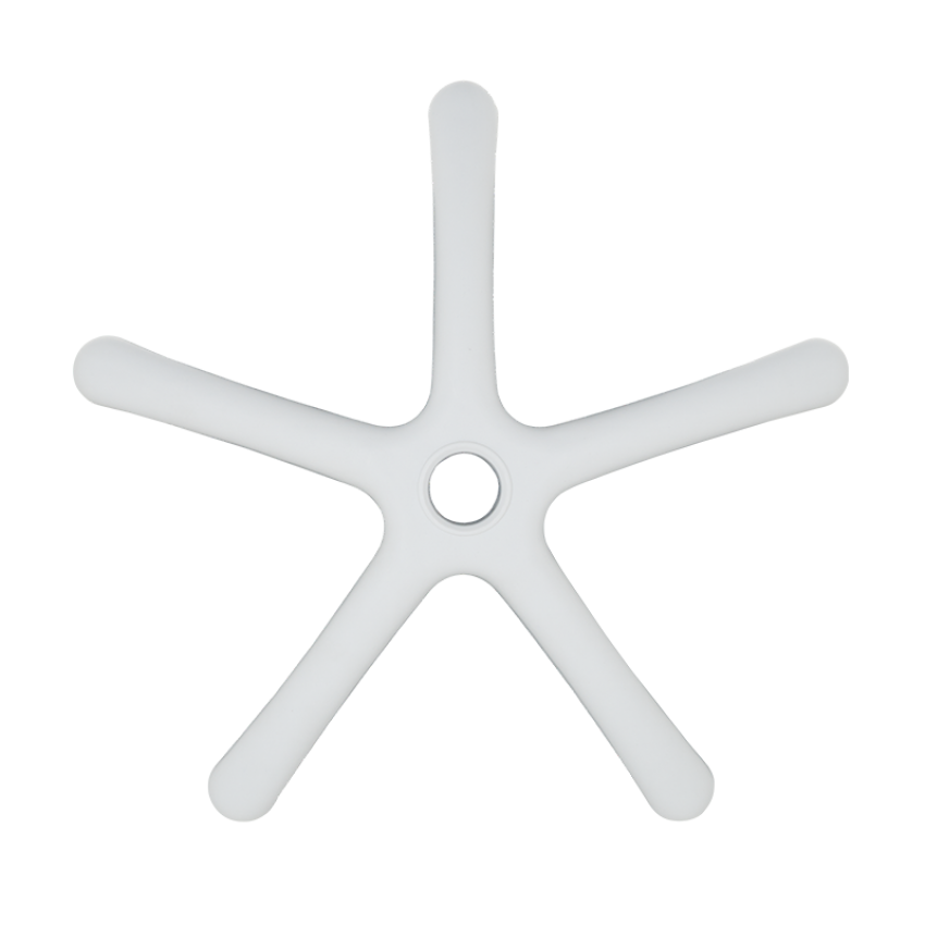 Звезда за детски стол - 250 мм - полипропилен - бяла