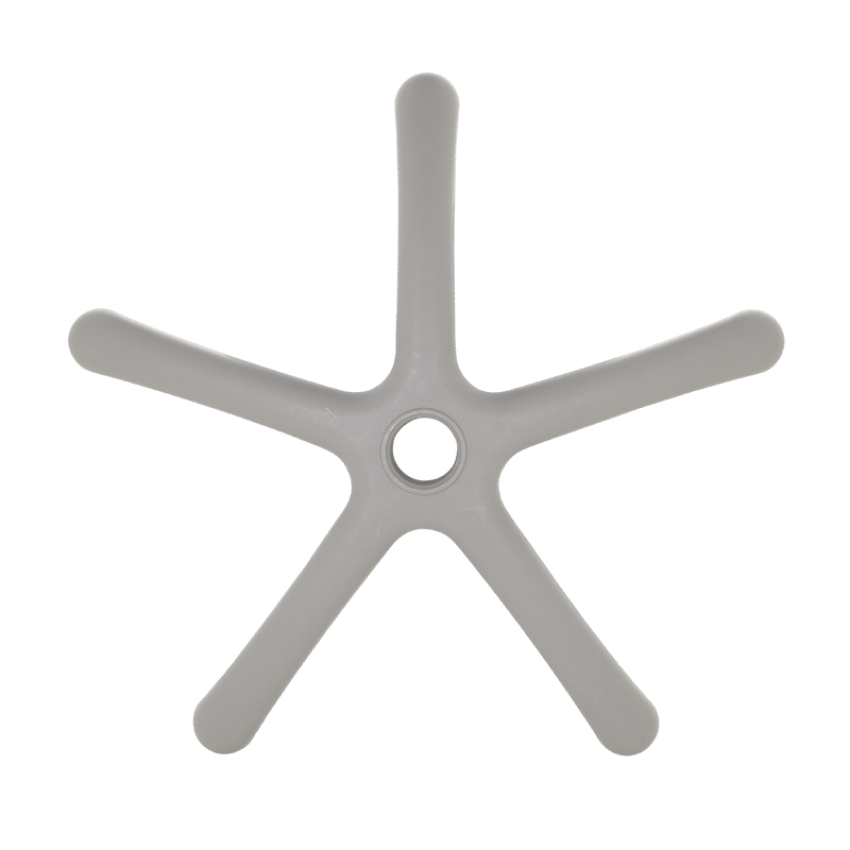 Звезда за детски стол - 250 мм - полипропилен - сива